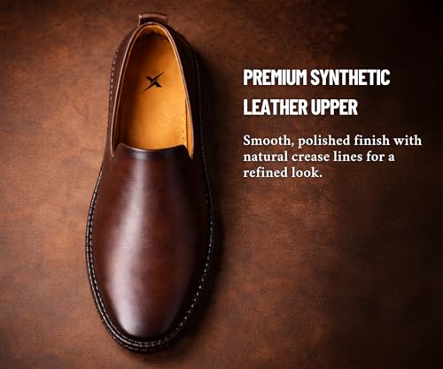 Image of Kraasa Men's Jutis Ethnic Casuals, Slip-on Closure, Stylish Loafers | Perfect for Formal Wear, Business and Parties