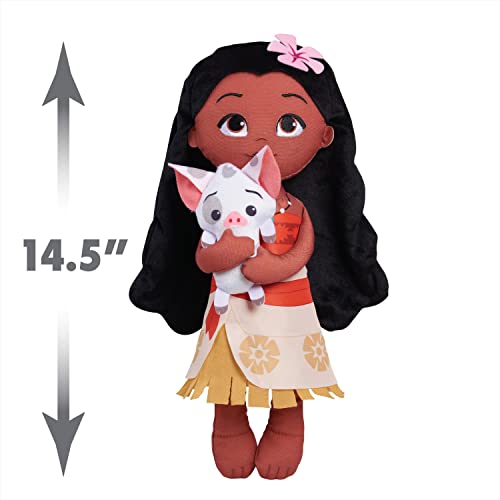 Disney Princess 30818 Lil' Friends Plushie Moana & Pua 14-Inch Plushie Doll, Kids Toys thumb #2