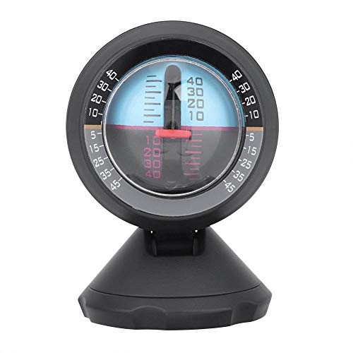 KIMISS Car Inclinometer, Vehicle Angle Slope Tilt Indicator Level Measure Balancer Meter Gradient Finder Tool Tilt Indicator