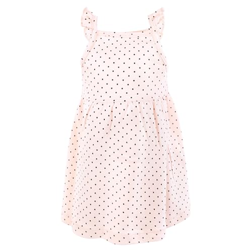 Image of Hudson Baby Infant and Toddler Girls Cotton Dresses, Pastel Wildflower, 2T