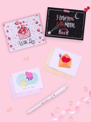 Image of Doodle Love Notes Giftset 3 | Colorful A5 Daily Planner, Cute Pouch, Love-Themed Pen & More | Perfect for Friends & Special Girl in your life