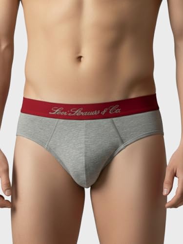Image of Levi's Cotton Elite Brief | Premium Men's Brief Underwear | 4-Way Stretch | Outer Elastic Waistband | Double-Layered Pouch | Style 073 | Pack of 2