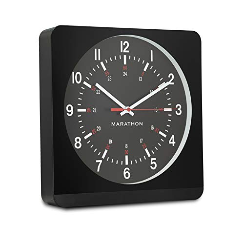 Marathon Jumbo 12 Inch Analog Wall Clock With Auto-Night Light #TOP8