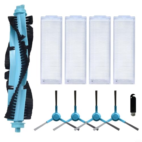 FACAIIO Kit de piezas de repuesto para Cecotec para Conga incluye cepillo de rodillo principal, cepillo de 4 lados, 4 filtros y cepillo de limpieza (paquete de 10)