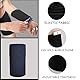 Eabdice 2 Stücke Schwarz Sport Handgelenk Brieftaschen, Armschlaufen-Armband-Halter für Handy, Für Laufen, Workout, Joggen und Fitness