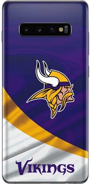 Skinit Decal Phone Skin Compatible with Samsung Galaxy S10 Plus - Officially Licensed NFL Minnesota Vikings Design
