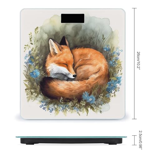 Báscula Digital de Vidrio Templado A Sleeping Fox miniatura 2