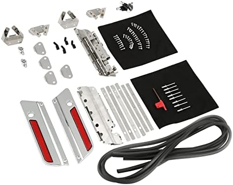 4pc Hard Saddlebag Lid Plates For Harley Touring Models 1993-2013 - Aluminum & Steel
