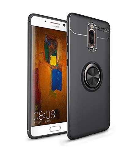 Coque Redmi Note 9 Pro en TPU souple bleu antichoc avec anneau support