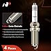 A-Premium Iridium Platinum Spark Plugs Compatible with Mercedes-Benz CLA45 AMG 2014-2020, GLA45 AMG 2015-2019, 2.0L, Pack of 4