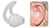 Earmold Silicone Fin Earbud Ear-Mold Earpods for Surveillance Earpieces Two-Way Radios (PAIR)