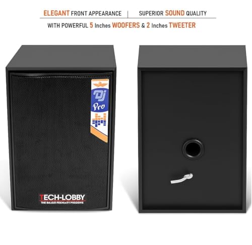 Image of Premium Passive Bookshelf Speaker 80W | Big Magnet Woofer | Compact Home Audio & Studio Monitor Sound