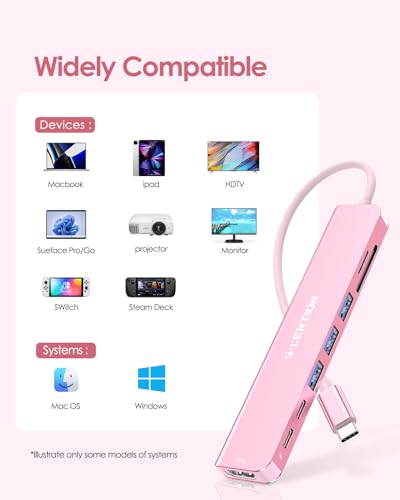 Hub USB C HDMI 4K@60hz, PD 100W, Adattatore USB 3.0 (C & A), Lettore SD/TF, Docking Station per MacBook Pro 2024-2016, Nuovo Mac Air/iPad Pro, iPhone 15 Plus Pro Max (CE18s) - Hub USB - Immagine 7