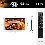 Sony 65 Inch 4K Ultra HD TV X77L Series: LED Smart Google TV KD65X77L- Latest Model, Black - Image 5