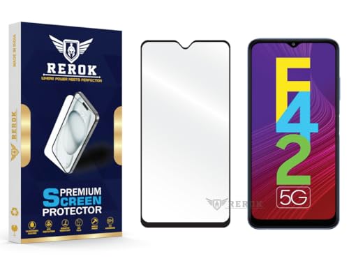 Image of Gorilla Tempered Glass Screen Protector Compatible with Samsung Galaxy F42 5G [Pack of 1] | Edge-to-Edge, Bubble-Free, Case Friendly, Easy Installation Kit