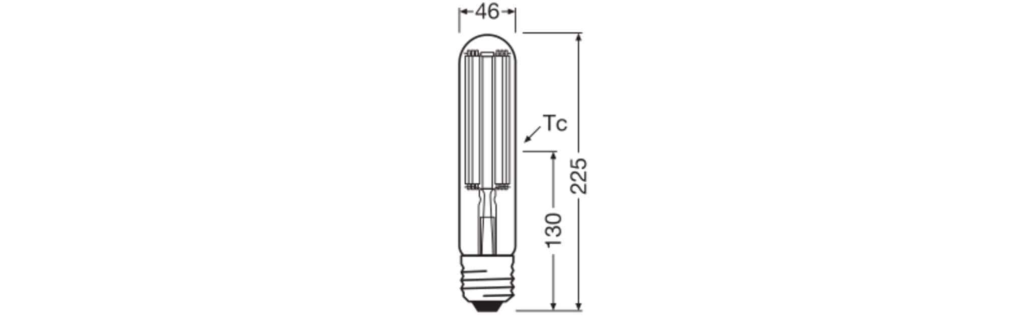 LEDVANCE NAV 100 LED FILAMENT V 7500LM 41W 740 E40 NAV-Lampe in Kolbenform, 7500lm, 4000K