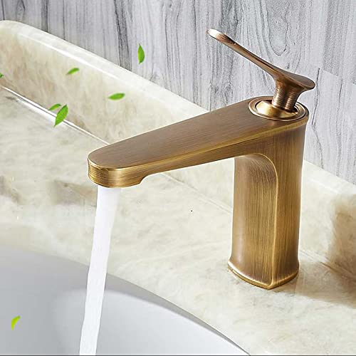 Robinet de salle de bain monotrou eau chaude et froide