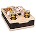 Produktbild INEXTERIOR CouchBar - PERSONALISIERBAR - handgefertigt in Deutschland - zwei Snackschalen, Organizer und Flaschenhalter - Couchbutler couchorganizer Sofaorganizer (nicht personalisiert, natur-schwarz)