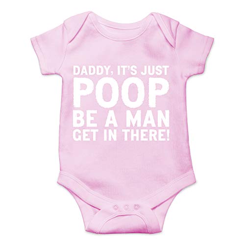 Image of CBTwear Daddy, It's Just Poop - Baby Clothes - Funny Newborn Bodysuit Outfits for Boys and Girls