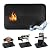 Cyfie Under Grill Mats for Outdoor Grill Deck Protector, 65" x 35" Fire Pit Mat, Fireproof Silicone Fiberglasses Heat Resistant Rug for Indoor Fireplace