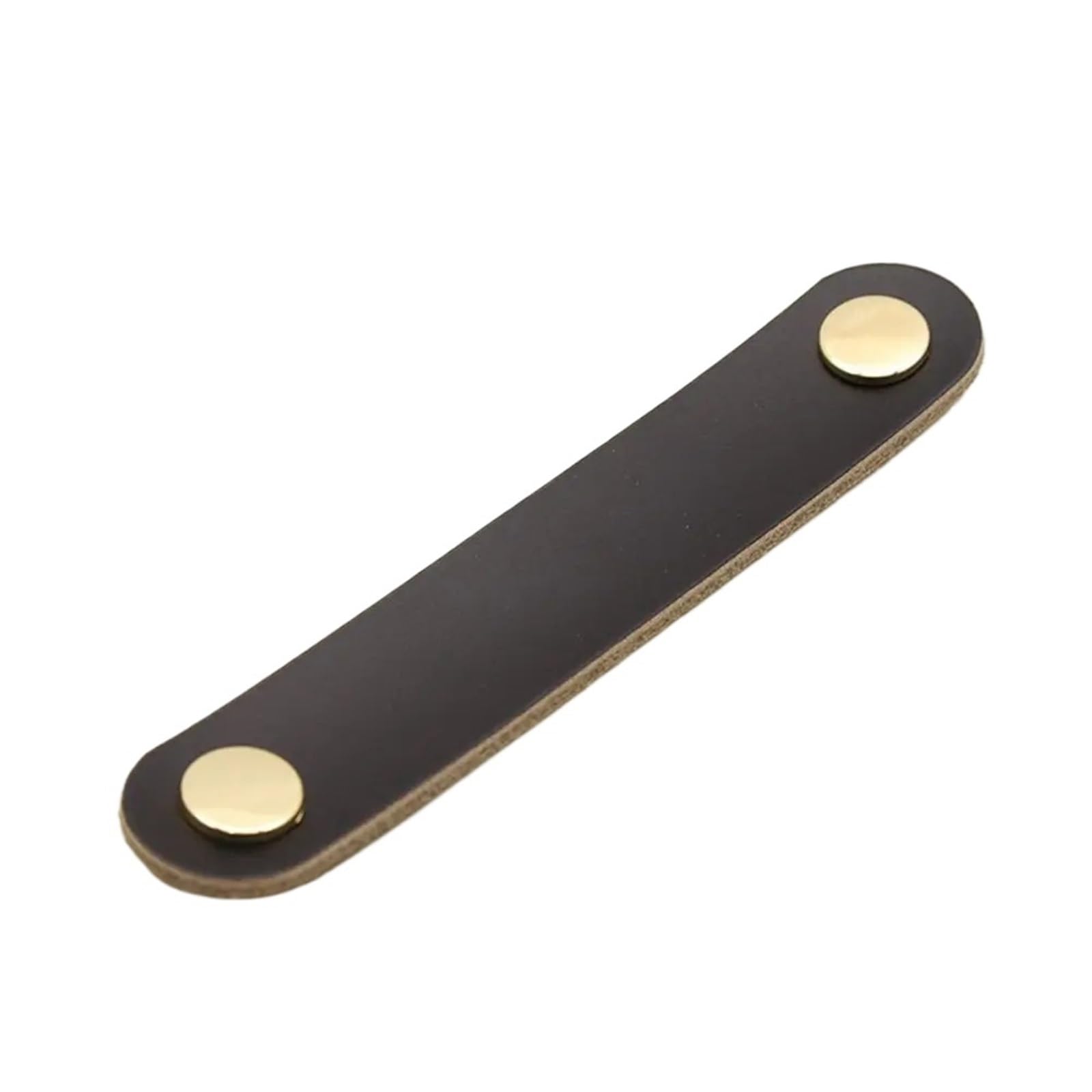 CQAHDSEVF Leather Drawer Pulls, Leather Cabinet Drawer Pulls Multicolor Multiple Sizes(Black-M)