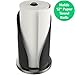 Vremi Vertical Paper Towel Holder for Kitchen Countertop - 12 Inch Decorative Paper Towel Stand Dispenser with Stainless Steel Non Slip Base and Perfect Tear for Standard or Large Rolls - Black
