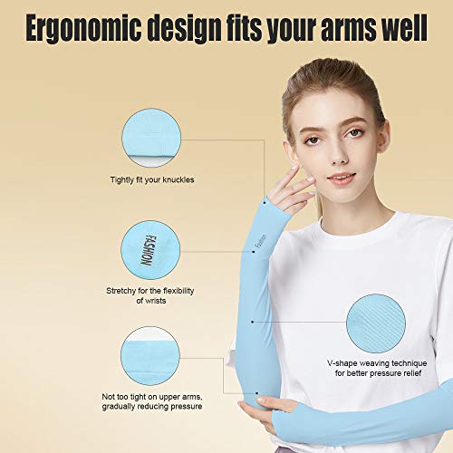 pedkit Mangas de braço de proteção solar para mulheres dos homens protetor de refrigeração respiráve