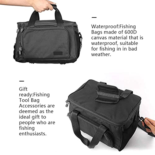 Sac de pêche, Sac de Rangement de tacle de pêche, Sac à écharpe extérieur résistant à l'eau, Sac à bandoulière, Sac de… - Image 5