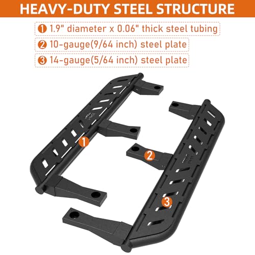 Estribos laterales para Jeep Wrangler YJ 87-95 miniatura 6