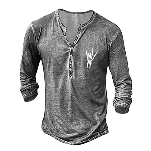 Hemden Herren Langarm 5XL Herren T-Shirt Bügelleicht Slim-Fit Freizeithemd...