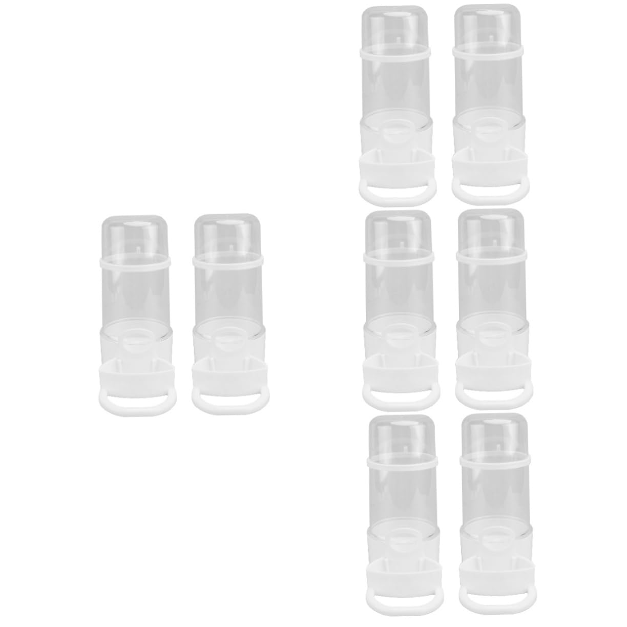 Sosoport 8pezzi Ciotola Per Distributore Per Pollame Design Anti- e Antipolvere Facile Pappagalli Piccioni e Galline