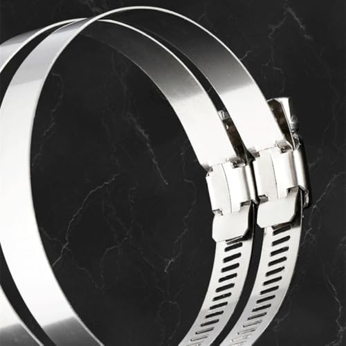 Stainless Steel Drive Hose Clamps Adjustable Water Pipe Tri Gear Worm Fuel Tube Spring Cramps Fixed Clip,19,29mm - Image 3