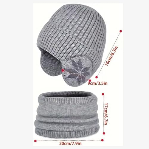 Terno de cachecol de lã de inverno infantil, 2024 novo terno de cachecol de lã infantil de malha, co