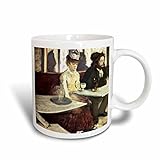 3dRose Absinthe by Edgar Degas Mug, 15 oz, Ceramic