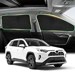 RAV4 Window Shades 2019-2024, 4PCS Magnetic Suede Set