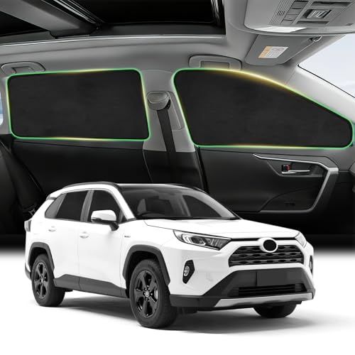 RAV4-Window-Shades-2019-2024-4PCS-Magnetic-Suede-Set RAV4 Window Shades 2019-2024, 4PCS Magnetic Suede Set - Image 1