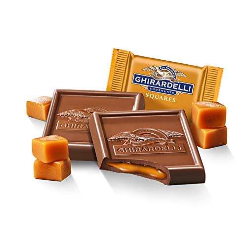 Miniatura 7 de Ghirardelli - Cuadrados de chocolate, caramelo de chocolate con leche, bolsa de regalo de 80 unidades, (2 libras, 6.5 onzas). Perfecto para regalos