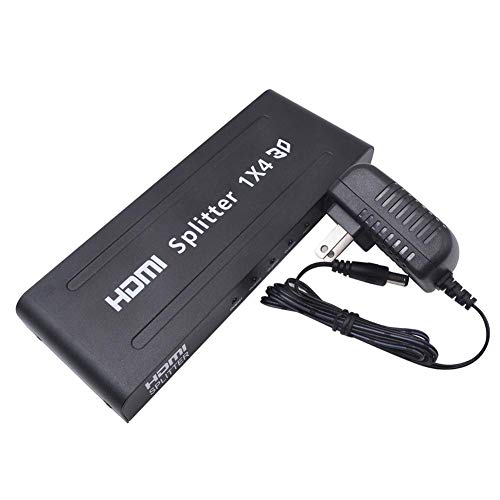 Lysee Hdmi Cables - 4 Way Hdmi Splitter 1080P 4K*2K Hd Hub Smart Splitter Box Hdmi Splitters 1 Input Output Splitters Amplifier For Hdtv R25 - (Color: Us Plug, Length: < =0.5M) #TOP6
