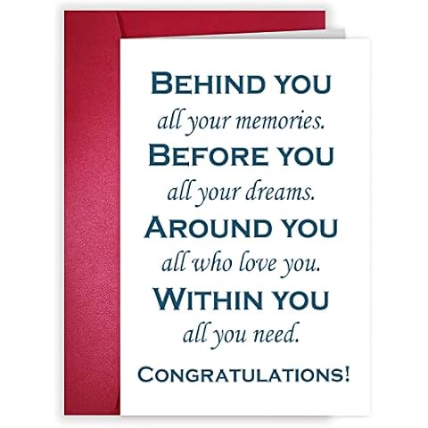 LoLoud 2024 Graduation Card, Inspirational Congratulation Card for High School College Graduation, Congrats Grad Dark Blue Cover