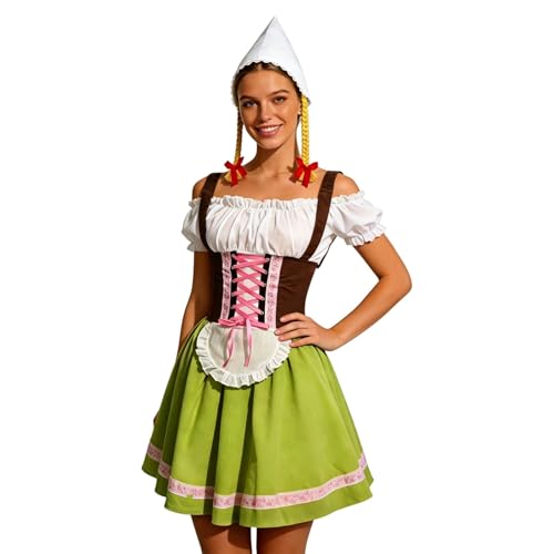 Tenue traditionnelle Oktoberfest femme pour cosplay bière allemande XL