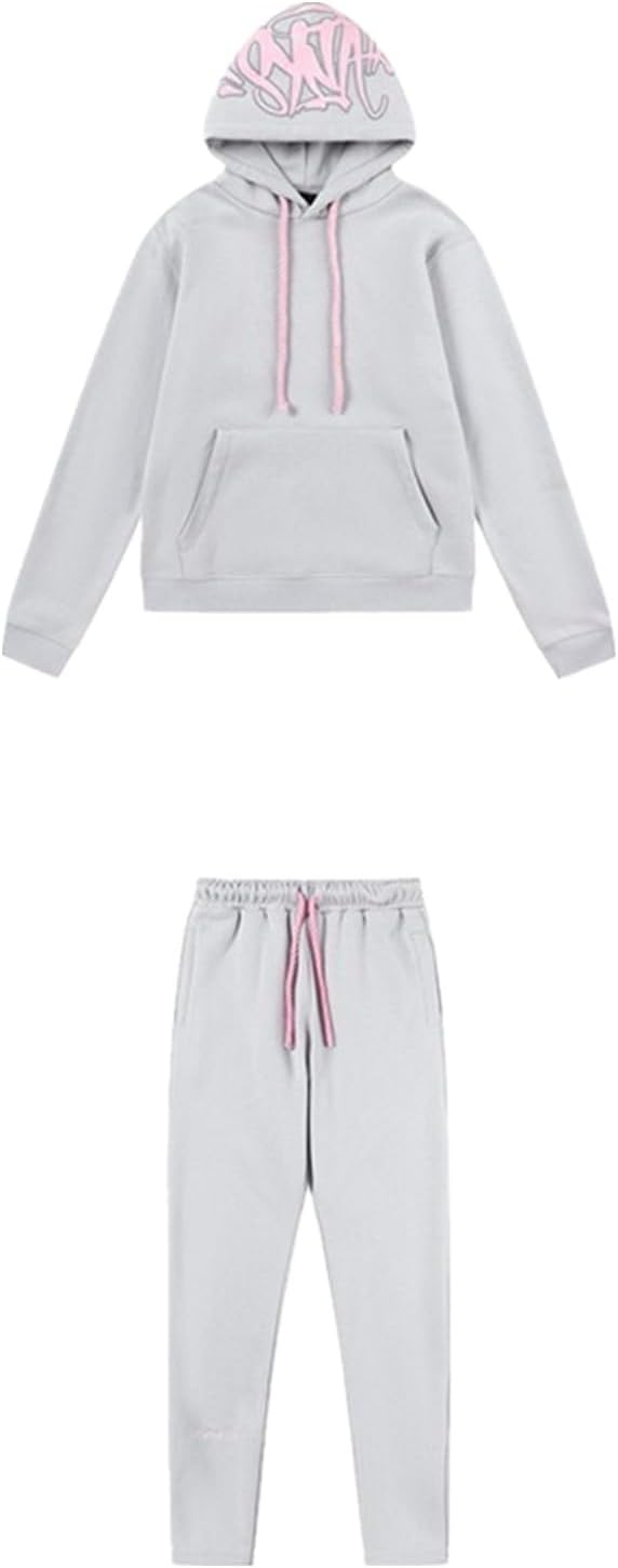 Generic Syna World Jogging Suit for Men Syna World Tracksuit Letter Print Loose Hoodies and Jogging Bottoms Y2K Hip Hop Streetwear Unisex Essentials Unisex Pullover Tech Fleece Suit