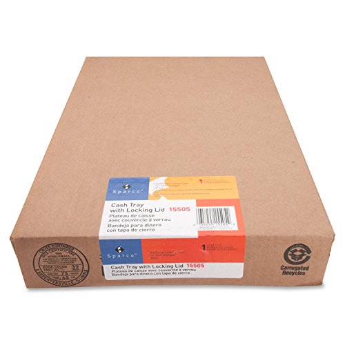 Sparco Locking Cover Money Tray,Black,Pack Of 1 #TOP1