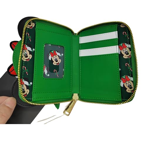 Loungefly Disney Minnie Mouse Elf Cosplay Polka Dot Christmas Wallet4
