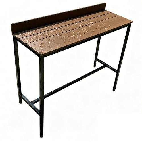 WANGCEPLSD Mesa Bar con Patas Extensibles de Acero Galvanizado, Soporta hasta 100 Kg, Mesa Auxiliar Salon, para Bares, Restaurantes, Terrazas(100cm/39in)