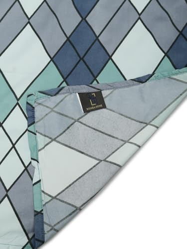 Image of ROSARAHOME 180 TC Microfiber Flat Queen Size Double Bed Bedsheet with 2 Pillow Cover| Bedsheet:240cmx225cm Pillow Covers:45cmx70cm,Abstract Multicolor