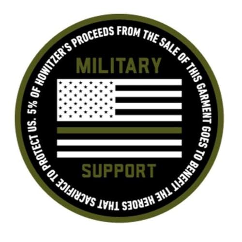 Howitzer Style Men's T-Shirt Hoodie Collar Blood pullover Military Grunt MFG3