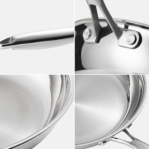 Generisch Edelstahl -Bratpfanne Kochgeschirr - 20-28 cm Stahl aus Edelstahl, Ofen -Safe -Pfanne Deep Pfanne | Edelstahlkochgeschirr, Braten für Steak und Eier, tägliche Verwendung 5 Generisch Edelstahl -Bratpfanne Kochgeschirr - 20-28 cm Stahl aus Edelstahl, Ofen -Safe -Pfanne Deep Pfanne | Edelstahlkochgeschirr, Braten für Steak und Eier, tägliche Verwendung