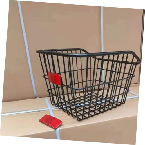 Panier arrière métal résistant et durable avec finition noire anti-corrosion