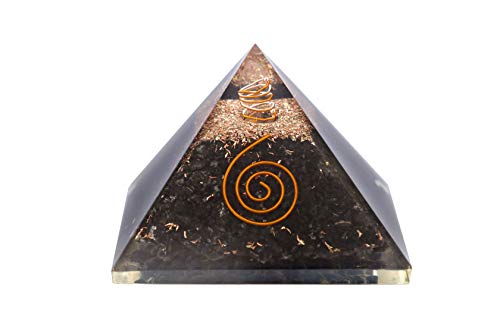 CMEI Orgone Reiki Healing Pyramid for EMF Protection (Black Tourmaline)