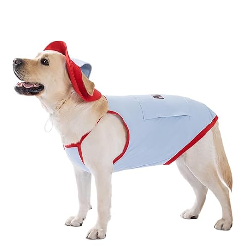 JakZeay夏用中型・大型犬用ゴールデンレトリバー・ラブラドール用アウトドア用日焼け止め服+ペット用帽子、アイスパック、クール服、ベスト、テディ、ポメラニアン、ビションの服、 犬服 春夏 犬の服 猫服 小型犬 中型犬 猫 洋服 犬抜け毛服 お散歩お出かけ